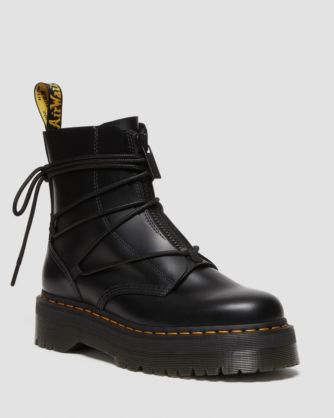 Boots plateformes Jarrick II en cuir à lacets en Noir | Dr. Martens