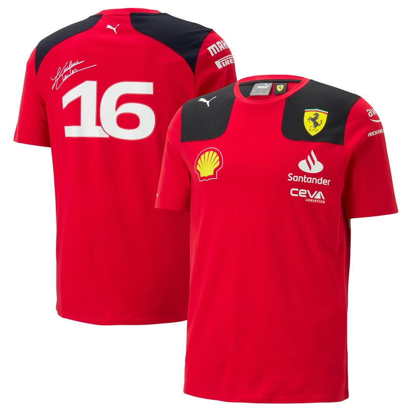 Scuderia Ferrari 2023 Team Charles Leclerc T-Shirt