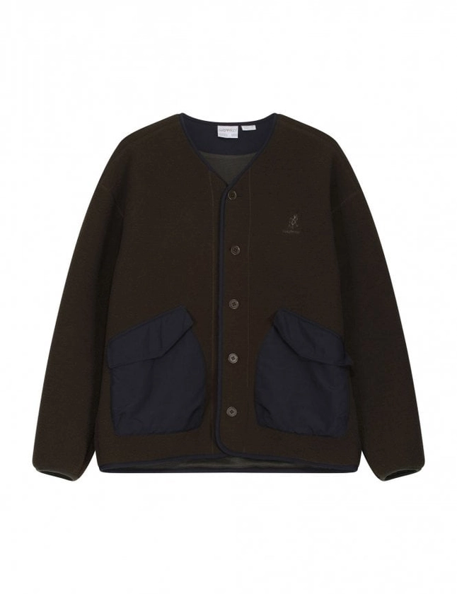 Boa Fleece Cardigan - Olive