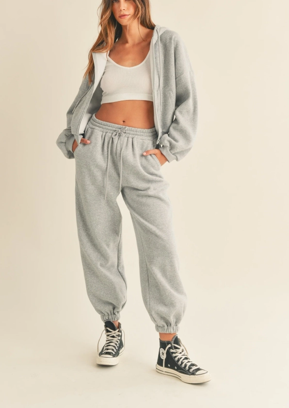 Oversized Hooded Jacket & Pants Set