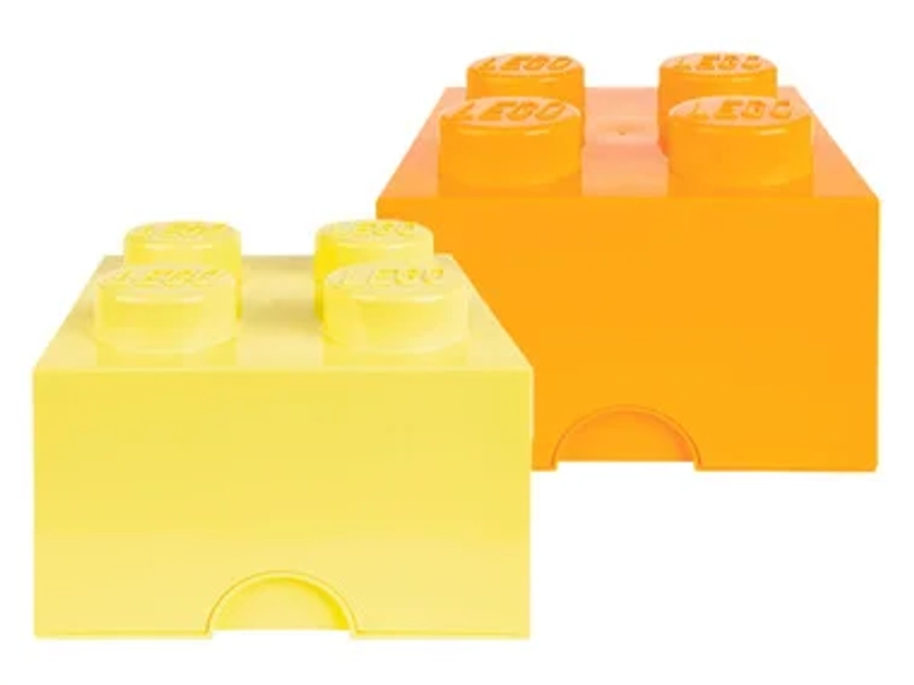 LEGO Lot de 2 briques de rangement empilables
