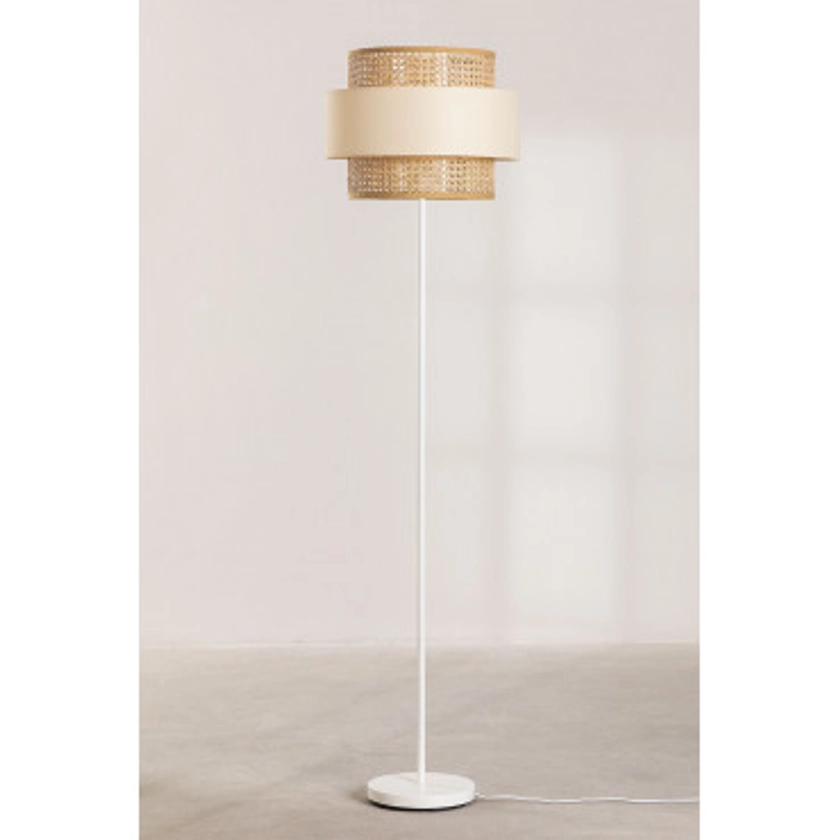 Lampadaire en Rotin Satu