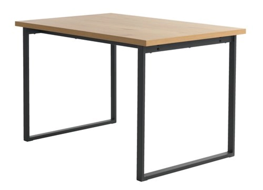 Table AABENRAA 80x120 coloris chêne/noir