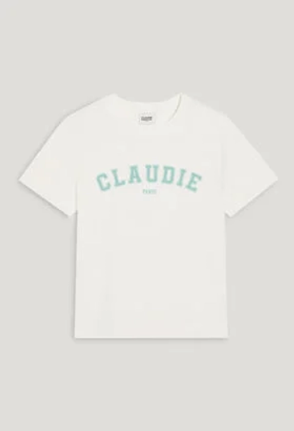 T-shirt coton CLAUDIE Paris écru