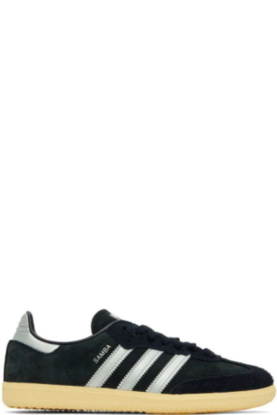 adidas Originals - Black & Silver Samba OG Sneakers