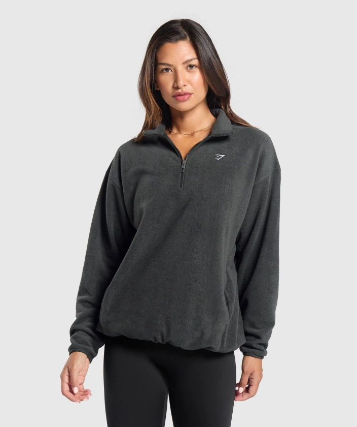 Gymshark Polar Fleece 1/2 Zip - Asphalt Grey