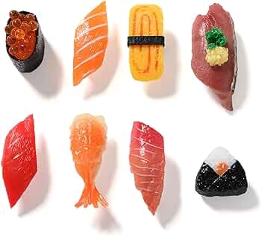 Hey Foly Cute Refrigerator Magnets Funny Magnets for Fridge, Simulation Sushi Refrigerator Magnet, Fine for Whiteboards, Maps and Home Decoration Magnetic Objects and Even Simulating Food Games!