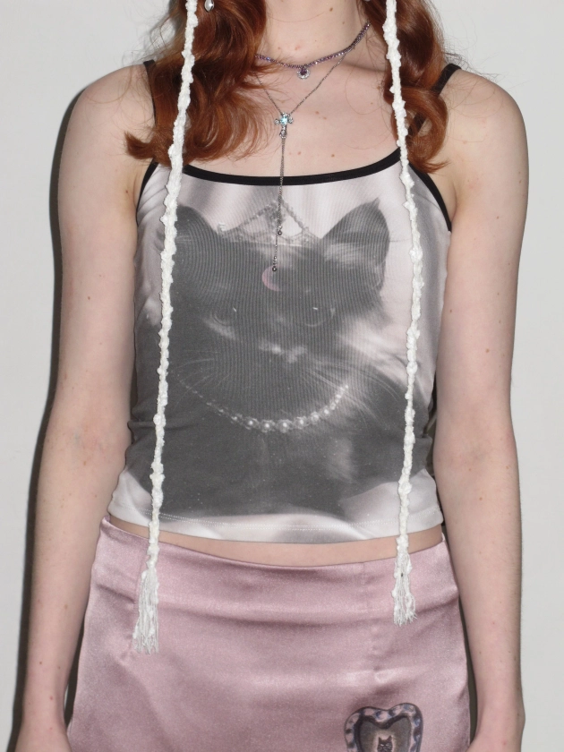 Reversible Crowned Cat Cami Top