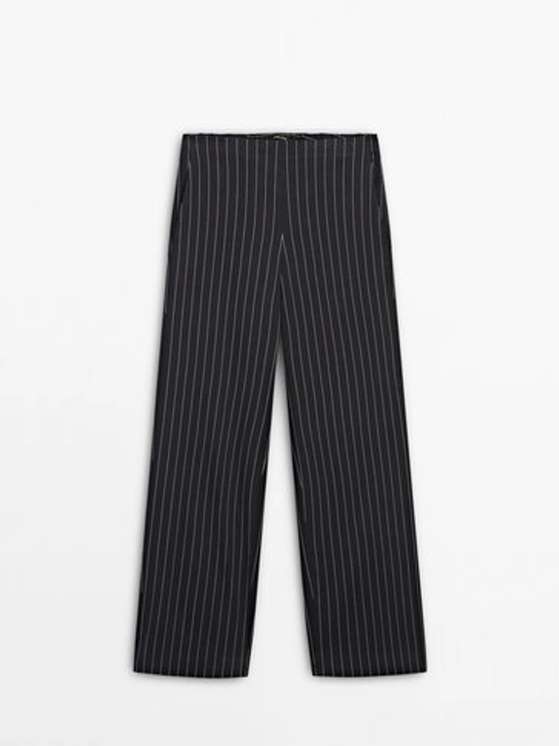 Darted pinstriped co-ord trousers - VIEW ALL - TROUSERS - COLLECTION - WOMEN - Massimo Dutti