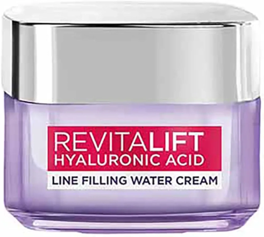 L'Oréal Paris Hyaluronic Acid Line Filling Water Cream, Moisturiser, Hyaluronic Acid for Hydrated & Replump Skin, Ceramides for Barrier Repair, Reduces Fine Lines, 15ml : Amazon.in: Beauty