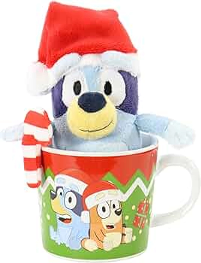 Animal Adventure | Bluey | Collectible 6" Bluey Plush and Mug Giftset | Bluey Plush in a Mug