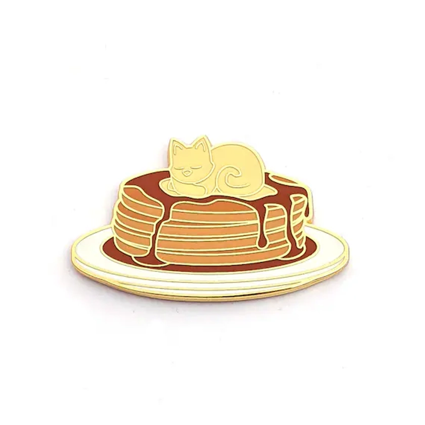 Pancake Butter Cat- Hard Enamel Pin