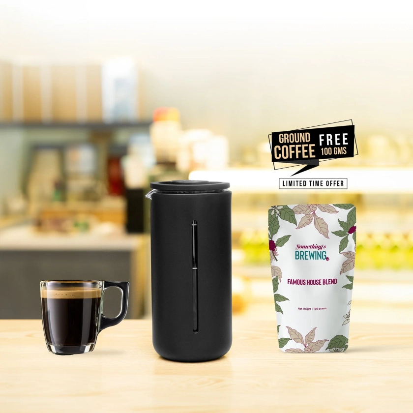 Timemore U French Press | Get 100 Grams of Coffee Free