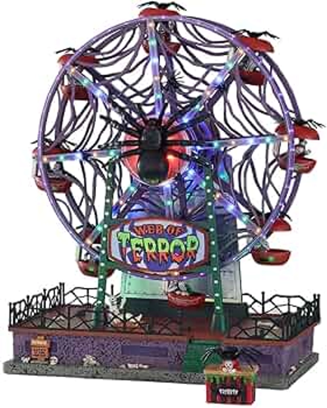 Lemax Web of Terror Ferris Wheel, with 4.5V Adaptor #14823