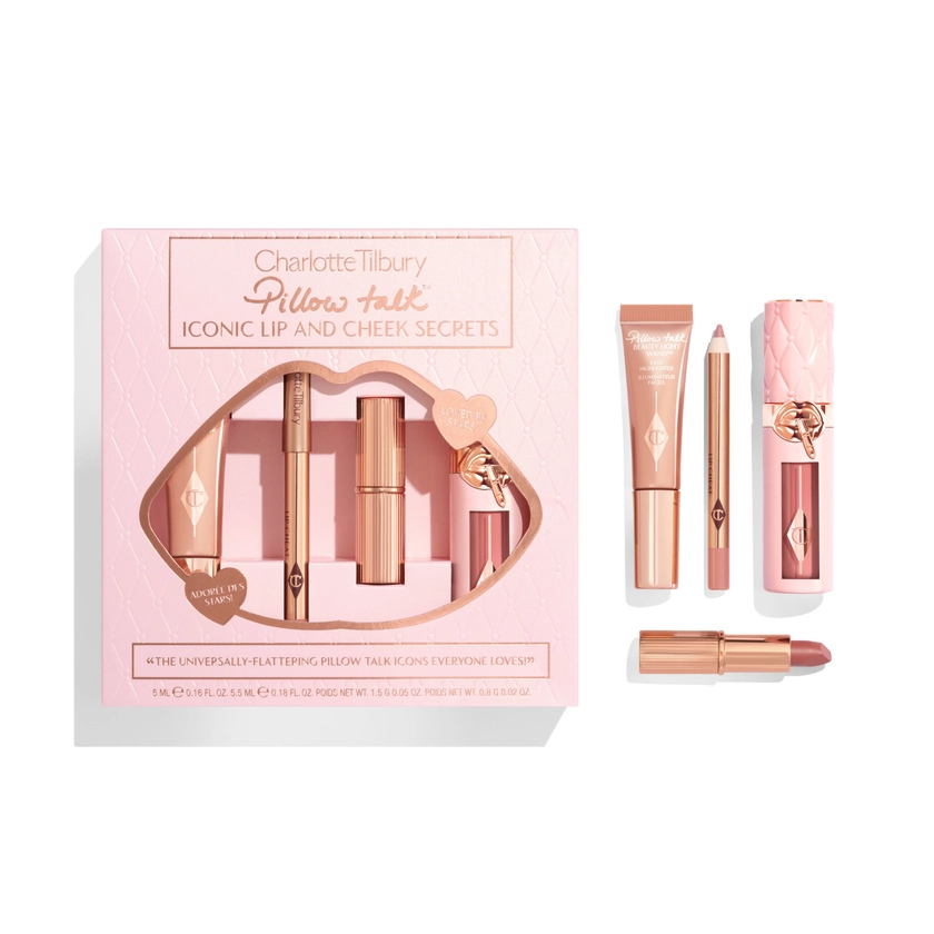 Pillow Talk Iconic Lip & Cheek Secrets Makeup Gift Set | Charlotte Tilbury