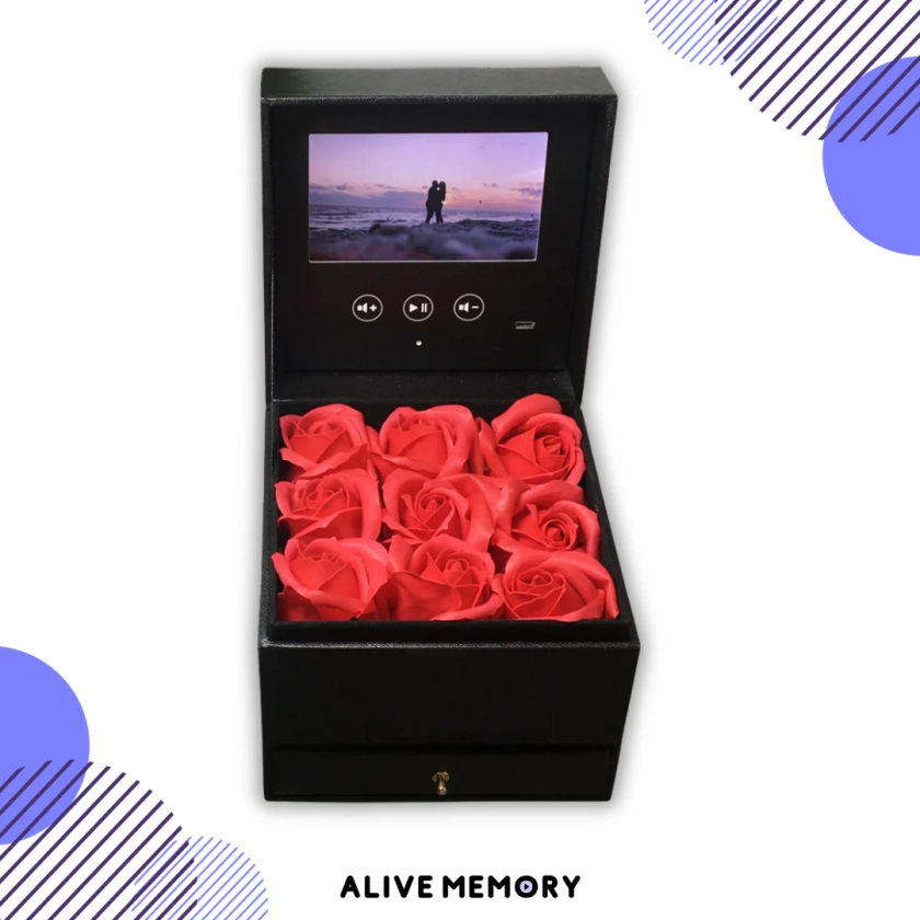 Alive Memory™ | Coffret Cadeau Vidéo Avec Roses Eternelles