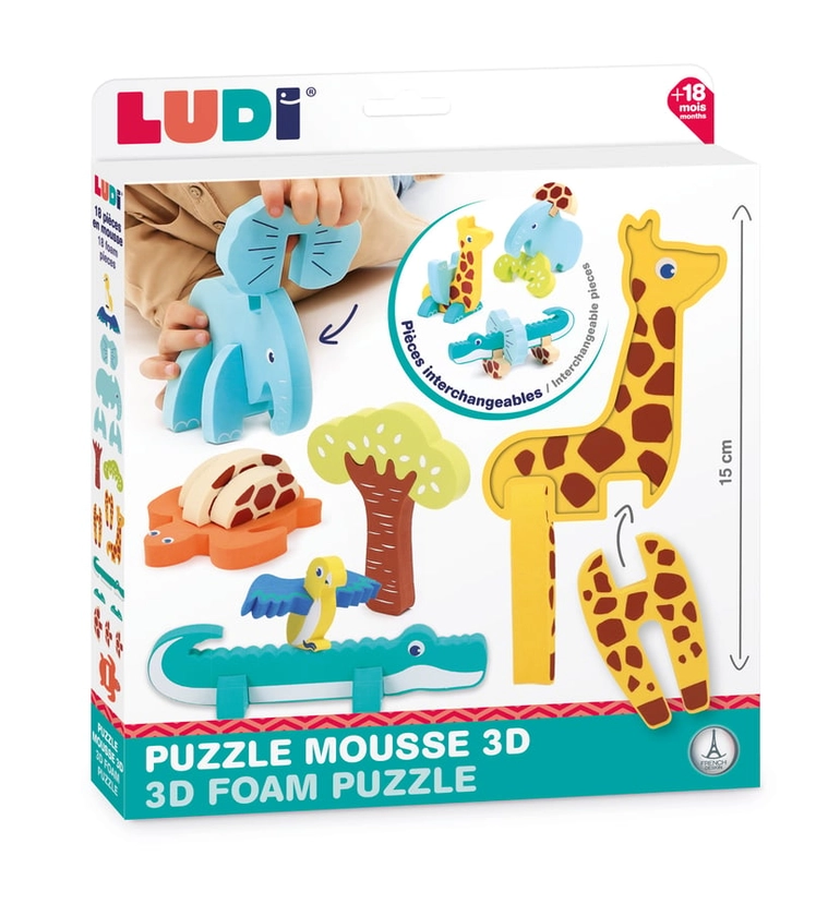 Puzzle 3D mousse - Ludi