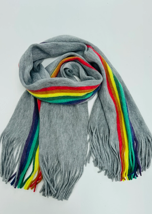 Rainbow Stripe Scarf