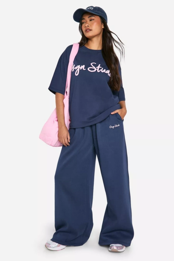 DSGN STUDIO SCRIPT WIDE LEG JOGGER