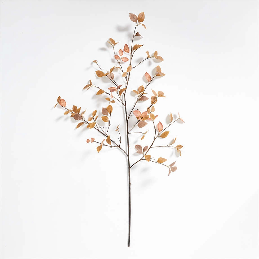 Faux Golden Yellow Leaf Branch 66" + Reviews | Crate & Barrel