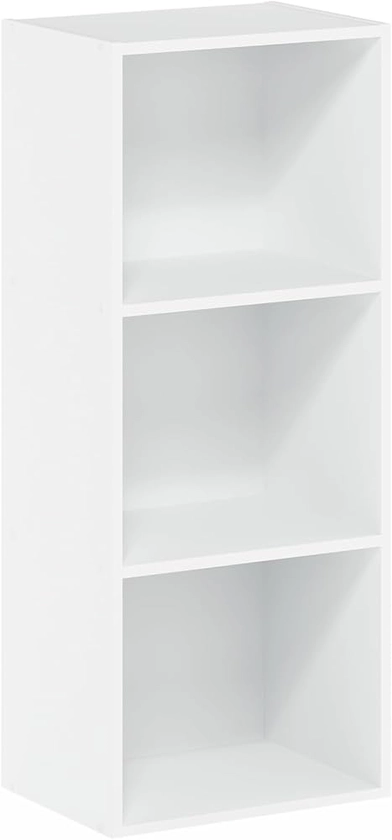 Furinno Luder Bookcase / Book / Storage , 3-Tier, White