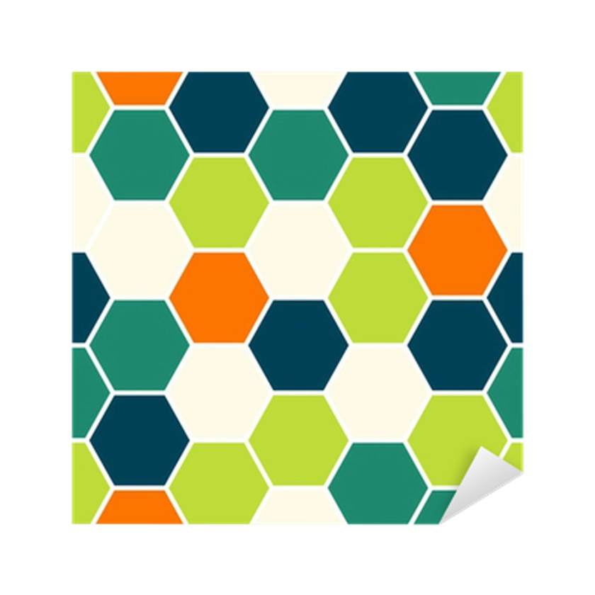 Sticker Hexagon seamless pattern - PIXERS.NET.AU