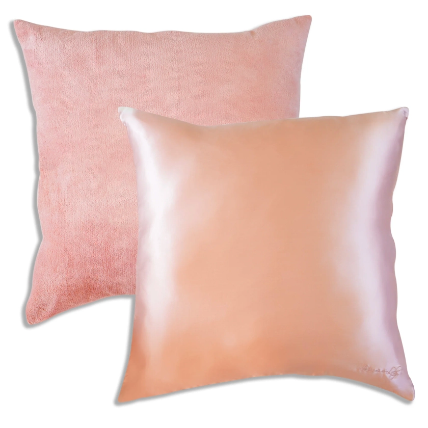 Kiss Pillow Rose Gold - Taie d'oreiller double face anti-frisottis et