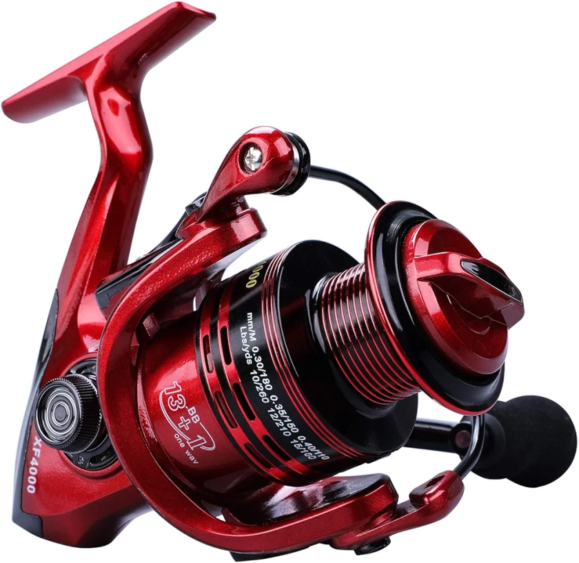 Fishing Reels,13+1BB Light Weight and Ultra Smooth Powerful Spinning Reels for Saltwater and Freshwater Fishing