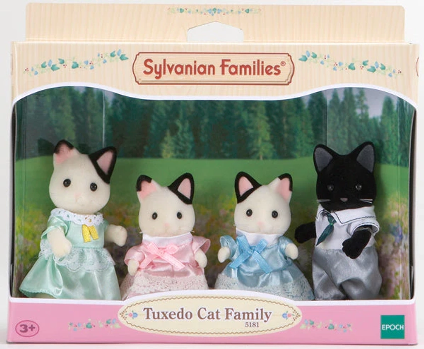 Sylvanian Families Tuxedo Cat Family