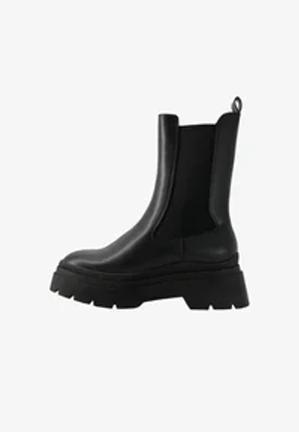 Bershka WITH TRACK - Bottines à plateau - black/noir - ZALANDO.FR