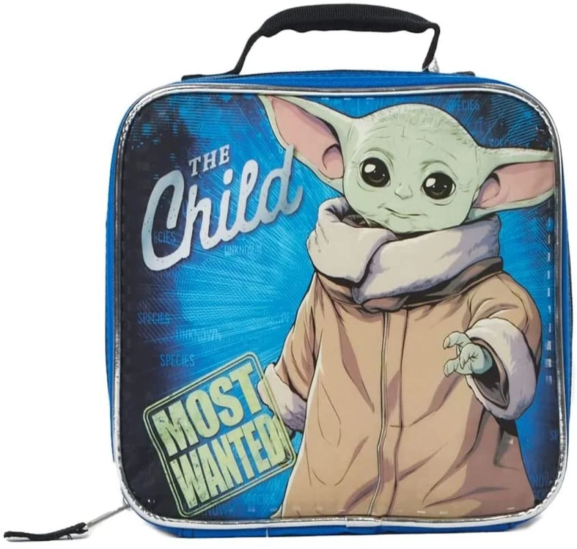 Star Wars Baby Yoda Lunchbag Mandalorian Insulated Lunch Box Blue