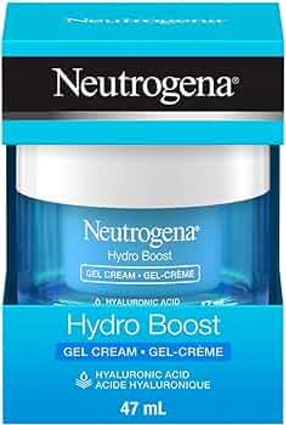 Neutrogena Hydro Boost Face Moisturizer with Hyaluronic Acid for Dry Skin, Oil-Free and Non-Comedogenic Water Gel Face Lotion, 47mL