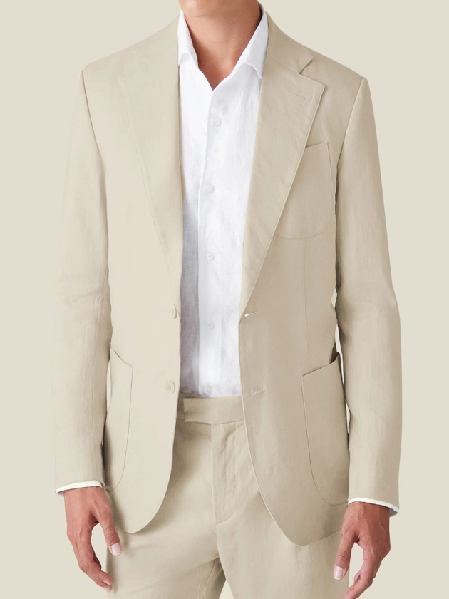 Sand Linen Suit | Luca Faloni