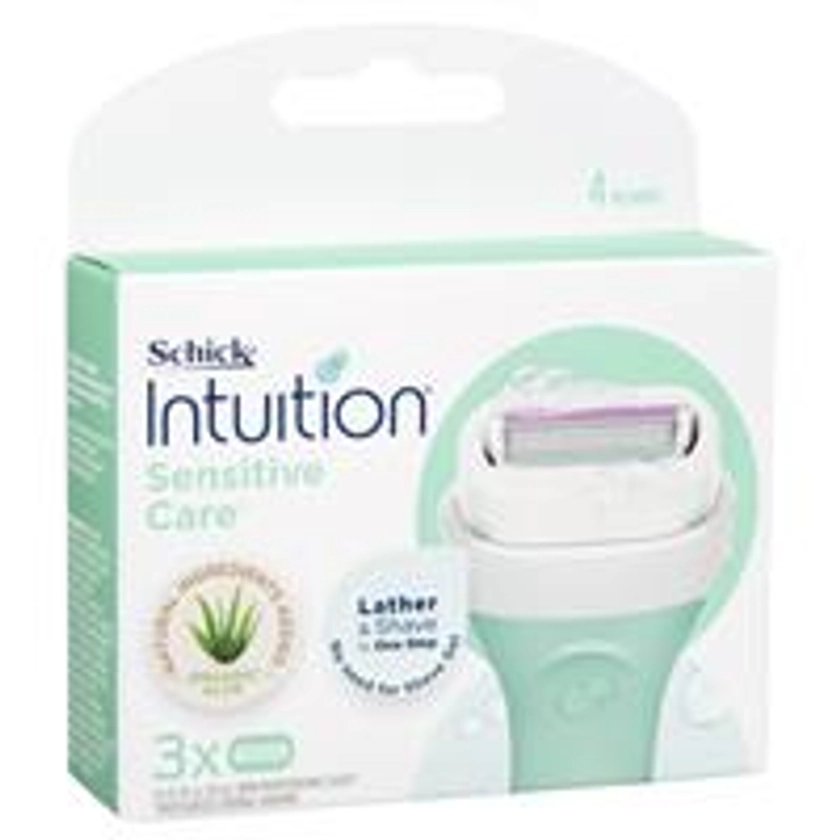 Schick Intuition Naturals Sensitive Care Cartridges 3pk