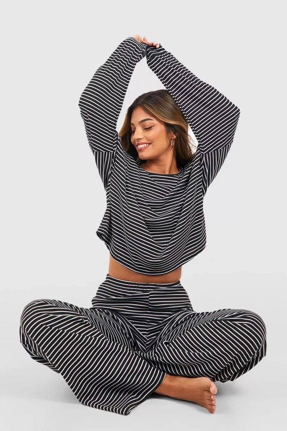 Stripe Jersey Lounge Trouser Pj Set