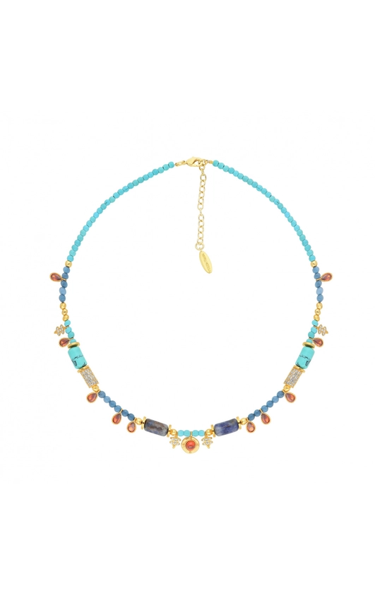 Collier ras de cou Sarcophage Turquoise | Hipanema