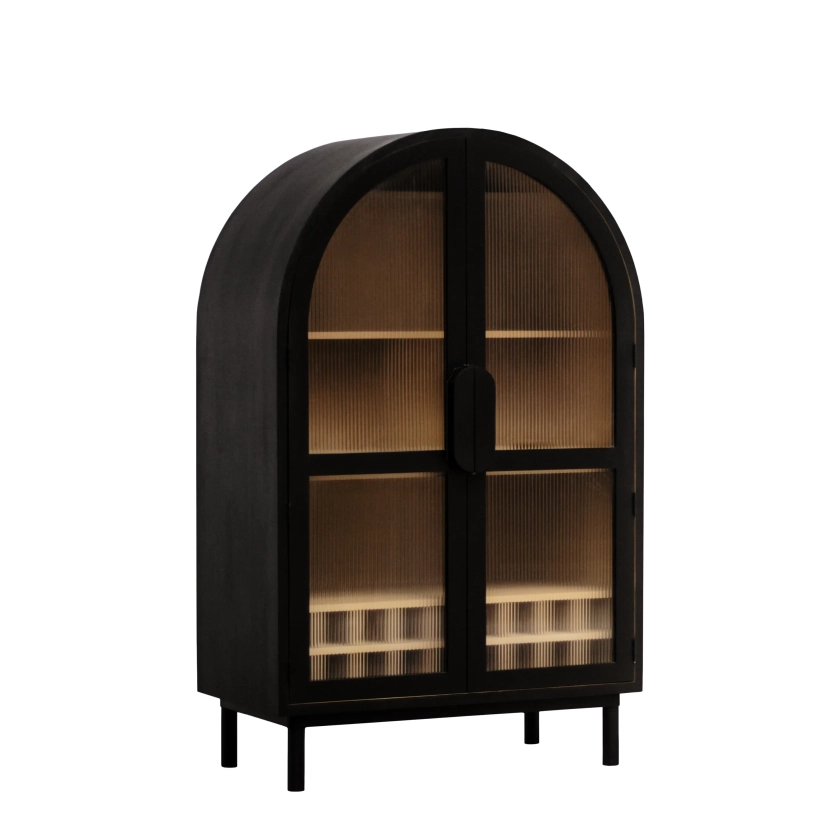 Buy Vault Bar Cabinet - Frosted Glass by RJ Living online - RJ Living