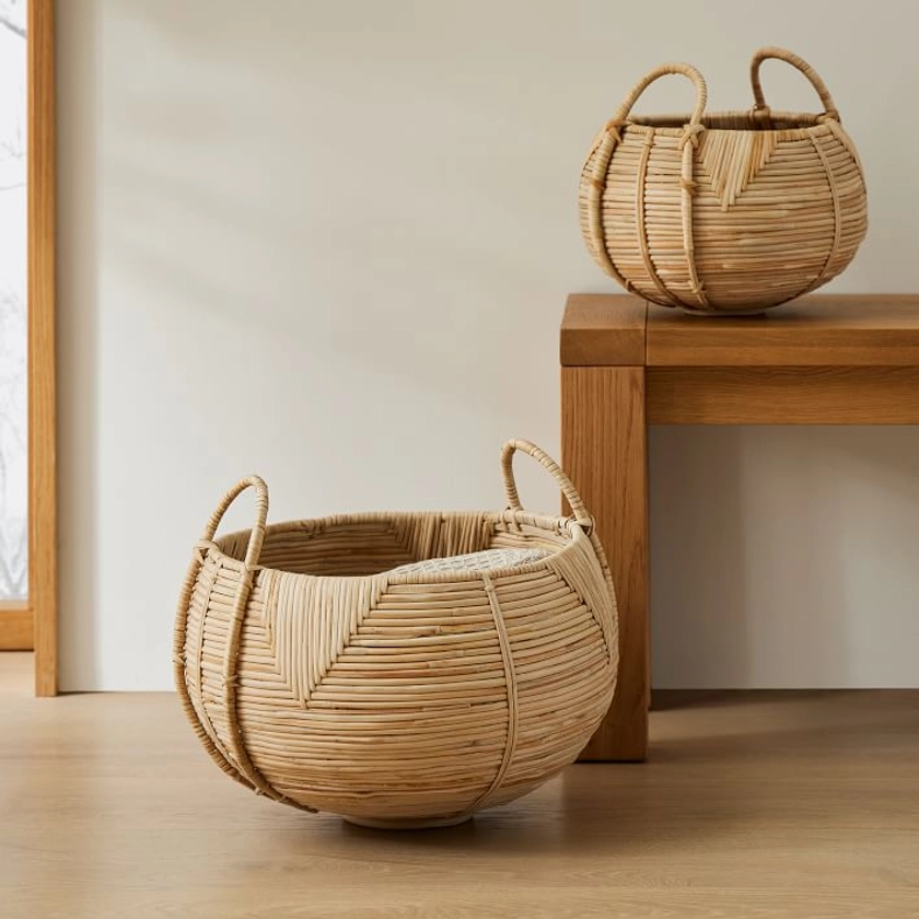 Maya Rattan Nesting Baskets - Set of 2