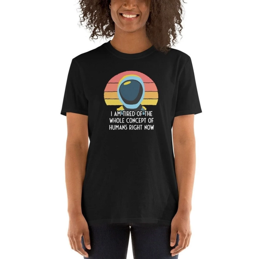 Murderbot Diaries SecUnit Is Tired of Humans Short-Sleeve Unisex T-Shirt