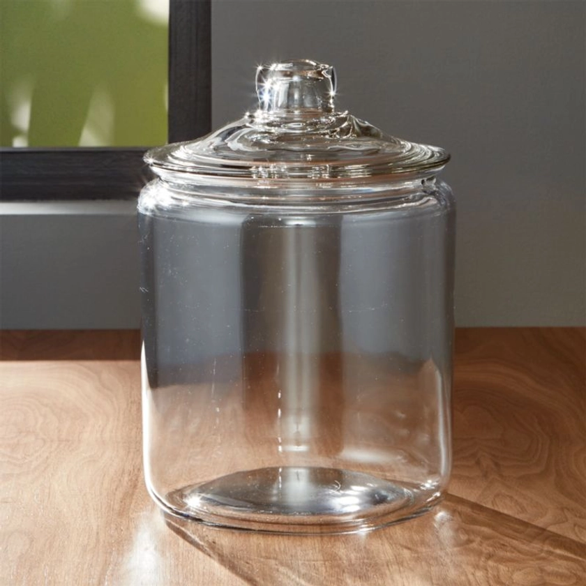 Heritage Hill 128-Oz. Large Glass Jar with Lid + Reviews | Crate & Barrel Canada