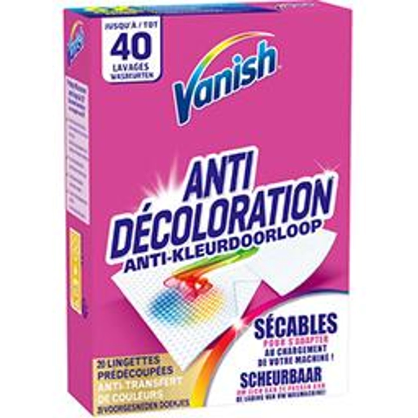 Lingettes anti décoloration ultra Vanish - Intermarché