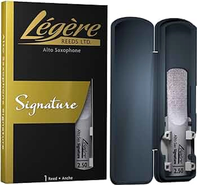 Légère Reeds Premium Synthetic Woodwind Reed, Alto Saxophone, Signature, Strength 2.50 (ASG2.50)