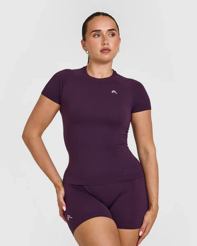 Go To Seamless Fitted Top | Blackberry Purple