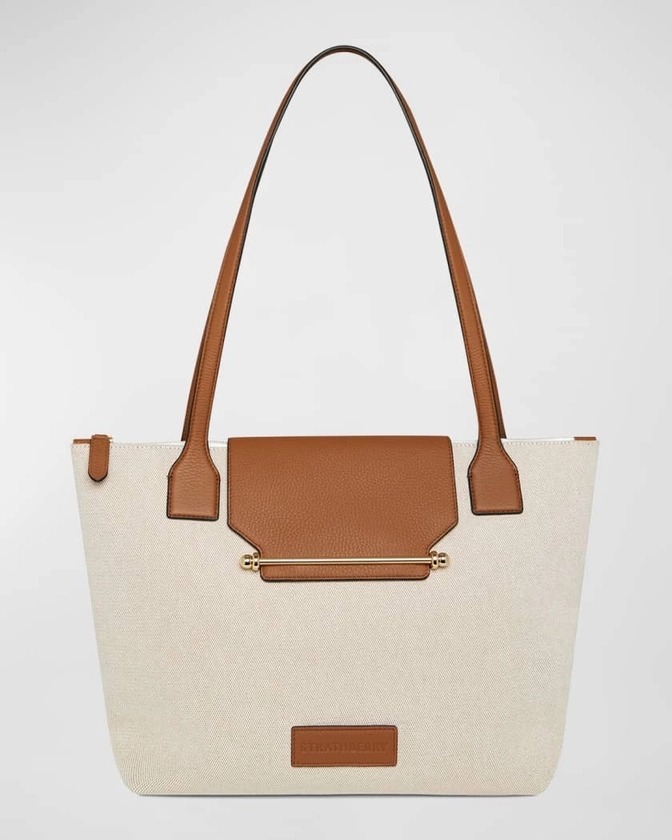 Canvas & Leather Travel Tote Bag