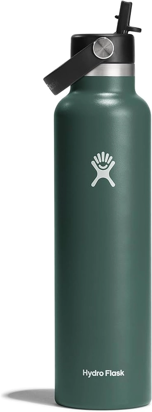 Amazon.com : Hydro Flask Standard Flex Straw Cap Fir 24 Oz : Sports & Outdoors