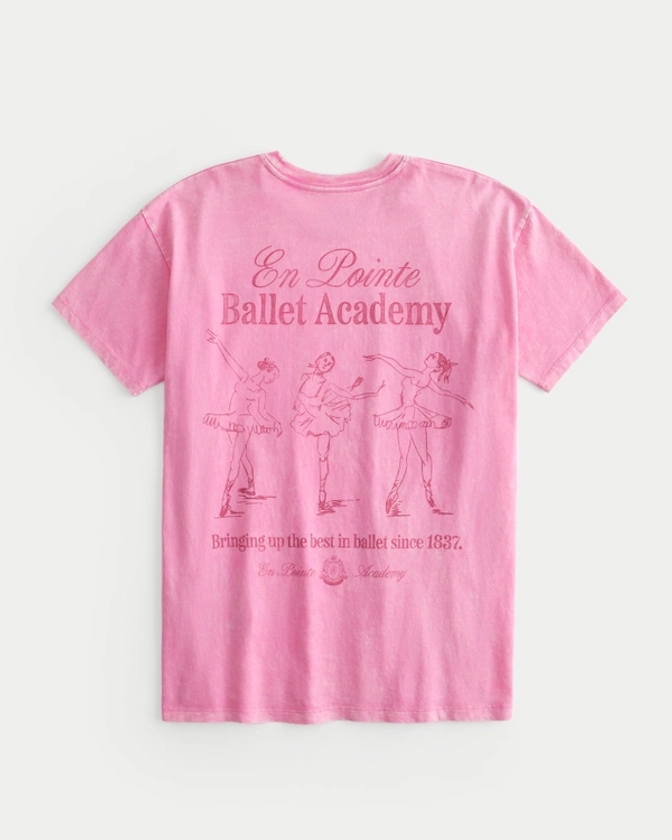 Women's Oversized Ballet Graphic Tee | Women's Tops | HollisterCo.com