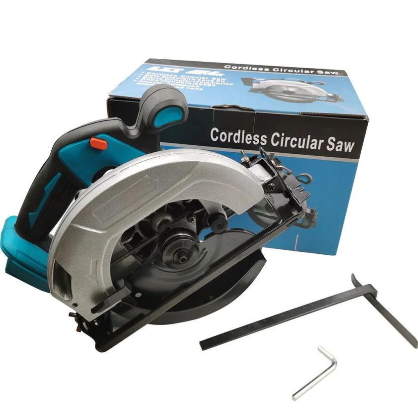 7'' Circular Saw 185mm Cordless Brushless Wood Cutting (works with Makita 18v Battery)