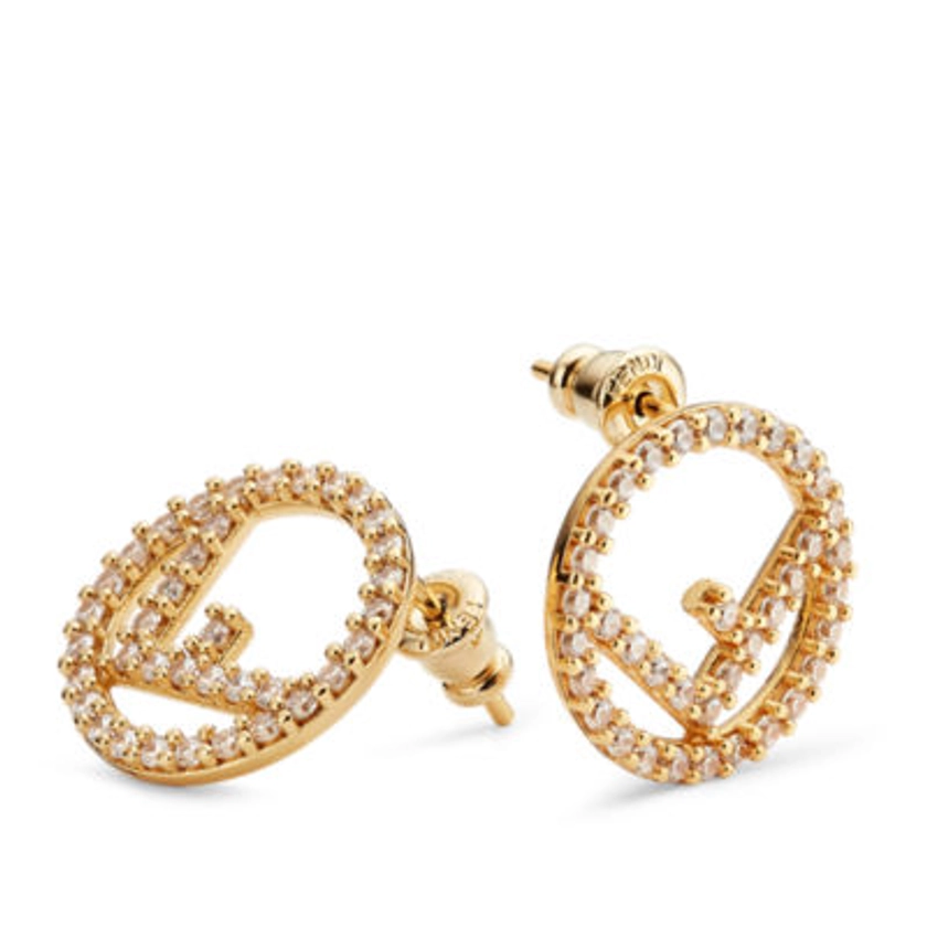 F Is Fendi Earrings - Gold-colored earrings | Fendi