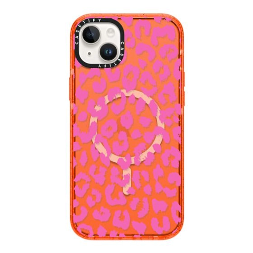 Pink Transparent Leopard Print