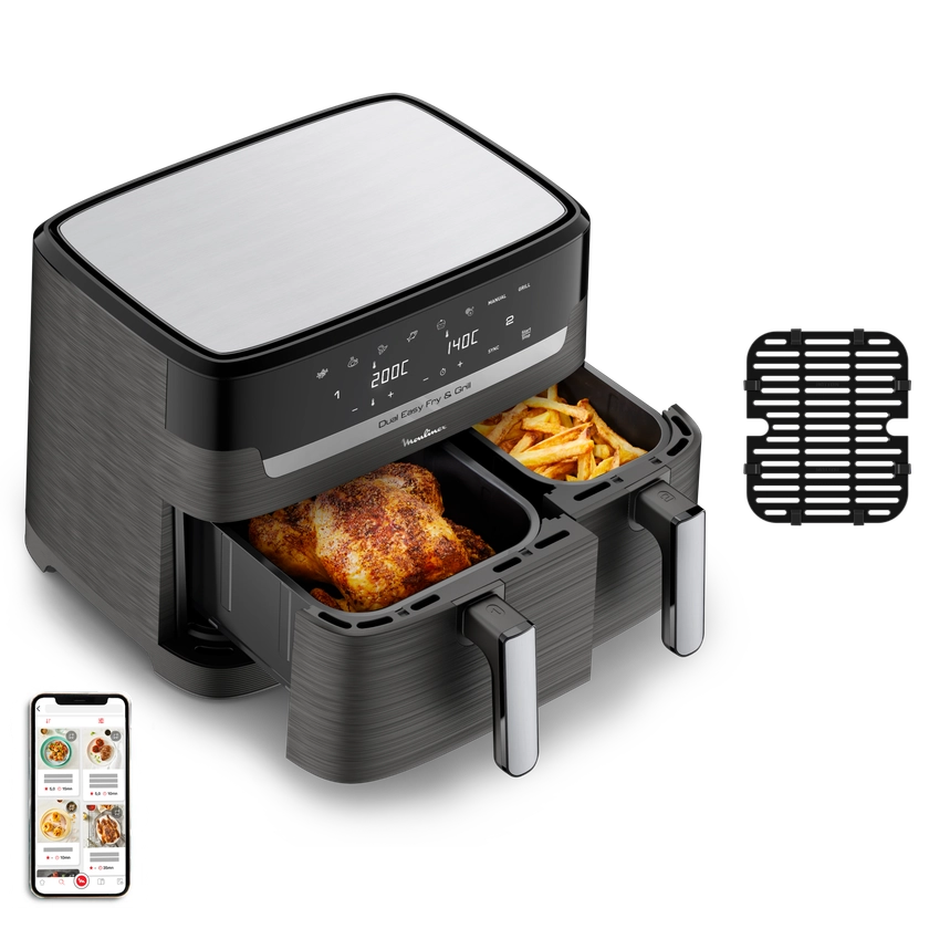 FRITEUSE A AIR DUAL EASY FRY & GRILL 8,3 L